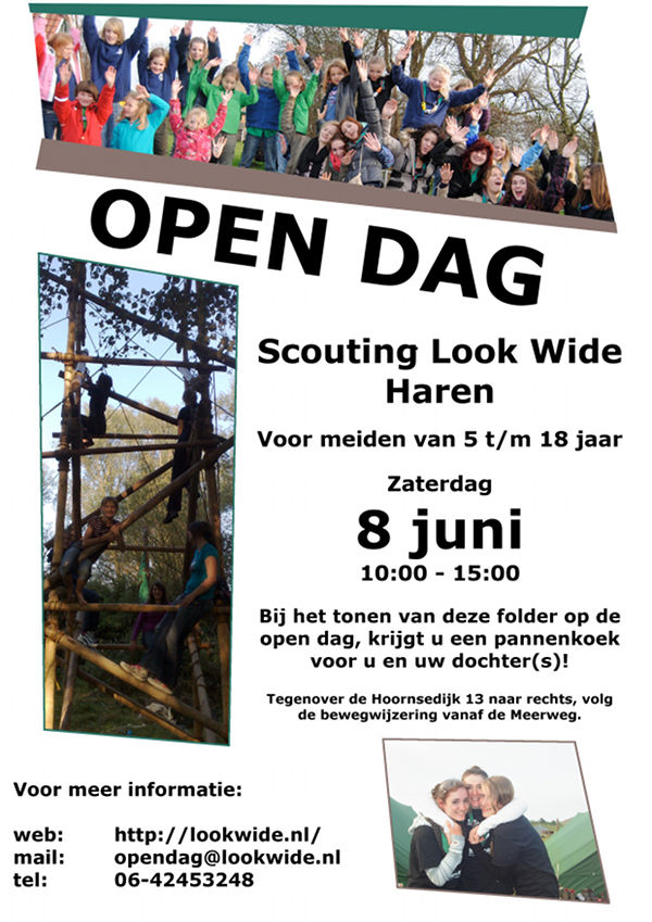 Open dag bij Scouting Look Wide